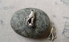 Accessories - 20 Pcs Of Antique Silver Diamond Hand Charms Double Sided 8x18mm A6534
