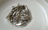 Accessories - 20 Pcs Of Antique Silver Diamond Hand Charms Double Sided 8x18mm A6534