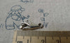 Accessories - 20 Pcs Of Antique Silver Diamond Hand Charms Double Sided 8x18mm A6534