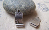 Accessories - 20 Pcs Of Antique Silver Diploma Scroll Charms 10x18mm A1327