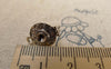 Accessories - 20 Pcs Of Antique Silver Earring Posts With Loop Steel Pin 10.5x15mm A6227