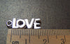 Accessories - 20 Pcs Of Antique Silver English Word Charms 7x17mm A3393