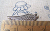 Accessories - 20 Pcs Of Antique Silver Feather Wing Charms 7x27mm A3039