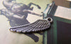 Accessories - 20 Pcs Of Antique Silver Feather Wing Charms 7x27mm A3039