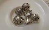 Accessories - 20 Pcs Of Antique Silver Filigree Bead Caps 10x15mm A7423