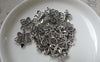 Accessories - 20 Pcs Of Antique Silver Filigree Butterfly Connector Charms 14x17mm A6028