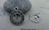 Accessories - 20 Pcs Of Antique Silver Filigree Clock Charms 18mm A3407