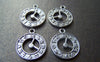 Accessories - 20 Pcs Of Antique Silver Filigree Clock Charms 18mm A3407