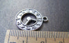 Accessories - 20 Pcs Of Antique Silver Filigree Clock Charms 18mm A3407