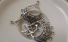 Accessories - 20 Pcs Of Antique Silver Filigree Earring Drop Pendants Charms 30x34mm A7396