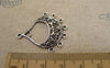 Accessories - 20 Pcs Of Antique Silver Filigree Earring Drop Pendants Charms 30x34mm A7396
