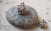 Accessories - 20 Pcs Of Antique Silver Filigree Flower Necklace Drum Bail Charms 10mm A5711