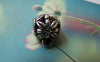 Accessories - 20 Pcs Of Antique Silver Filigree Flower Necklace Drum Bail Charms 10mm A5711