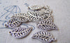 Accessories - 20 Pcs Of Antique Silver Filigree Leaf Charms 10x16mm A4162