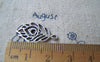 Accessories - 20 Pcs Of Antique Silver Filigree Peacock Feather Charms 13x22mm A2523
