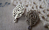 Accessories - 20 Pcs Of Antique Silver Filigree Peacock Feather Charms 13x22mm A2523