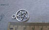 Accessories - 20 Pcs Of Antique Silver Filigree Star Ring Charms 20mm A7677