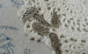 Accessories - 20 Pcs Of Antique Silver Filigree Wing Charms 9x23mm A6470