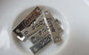 Accessories - 20 Pcs Of Antique Silver Flat Bar Connector Charms 5x25mm A7252