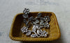 Accessories - 20 Pcs Of Antique Silver Flower Branch Charms 10x19mm A5687