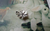 Accessories - 20 Pcs Of Antique Silver Flower Charms 10x14mm A6570