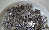 Accessories - 20 Pcs Of Antique Silver Flower Charms Pendants 11mm A1062