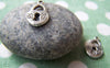 Accessories - 20 Pcs Of Antique Silver Flower Lock Charms Double Sided 10x13mm A1244