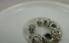 Accessories - 20 Pcs Of Antique Silver Flower Necklace Bail Charms 6x8mm A5831