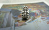 Accessories - 20 Pcs Of Antique Silver Flower Necklace Bail Charms 6x8mm A5831