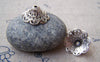 Accessories - 20 Pcs Of Antique Silver Flower Spacer Bead Caps 8x18mm A1133