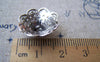 Accessories - 20 Pcs Of Antique Silver Flower Spacer Bead Caps 8x18mm A1133
