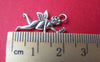 Accessories - 20 Pcs Of Antique Silver Flying Angel Charms Double Sided 14x24mm A1530