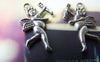 Accessories - 20 Pcs Of Antique Silver Flying Angel Charms Double Sided 14x24mm A1530