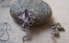 Accessories - 20 Pcs Of Antique Silver Flying Dragon Charms Pendant 15x28mm A5798