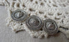 Accessories - 20 Pcs Of Antique Silver God Of Sun Face Charms Pendants 14.5mm A7035