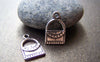 Accessories - 20 Pcs Of Antique Silver Handbag Charms Pendants 10x18mm A847