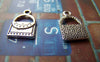 Accessories - 20 Pcs Of Antique Silver Handbag Charms Pendants 10x18mm A847