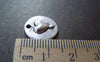 Accessories - 20 Pcs Of Antique Silver Heart Round Charms 15mm A1358