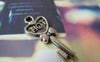 Accessories - 20 Pcs Of Antique Silver Hot Bow Tie Key Charms 12x25mm A1360