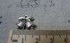 Accessories - 20 Pcs Of Antique Silver Jingle Bell Christmas Charms 15x17mm A5526