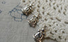 Accessories - 20 Pcs Of Antique Silver Jingle Bell Christmas Charms 9x14mm A6453