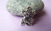 Accessories - 20 Pcs Of Antique Silver Kitten Cat Charms 13x17mm A1171