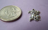 Accessories - 20 Pcs Of Antique Silver Kitten Cat Charms 13x17mm A1171