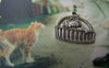 Accessories - 20 Pcs Of Antique Silver Kitten Cat In The Basket Charms 16mm A1181
