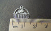 Accessories - 20 Pcs Of Antique Silver Kitten Cat In The Basket Charms 16mm A1181