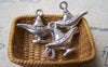 Accessories - 20 Pcs Of Antique Silver Lamp Of Aladdin Charms 18x22mm A2972