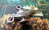 Accessories - 20 Pcs Of Antique Silver Lamp Of Aladdin Charms 18x22mm A2972