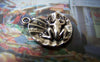 Accessories - 20 Pcs Of Antique Silver Leaping Frog On Lotus Leaf Charms 18x21mm A5824