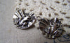 Accessories - 20 Pcs Of Antique Silver Leaping Frog On Lotus Leaf Charms 18x21mm A5824