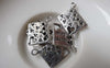 Accessories - 20 Pcs Of Antique Silver Love Book Charms 13x15mm A7177